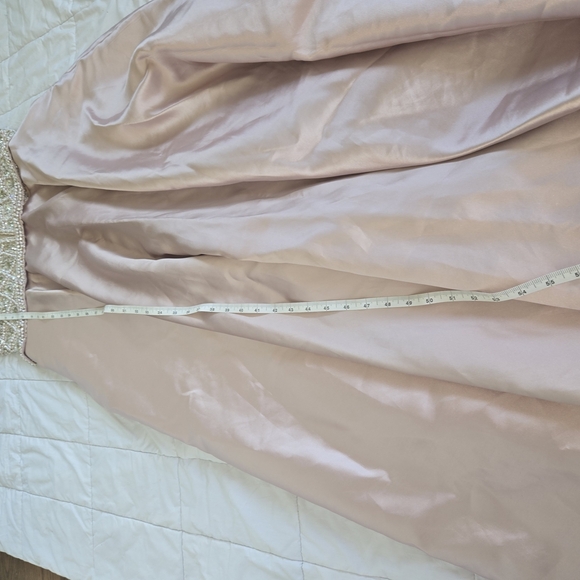 Amelia Couture Elegant Rose Gold Dress Size 16 - Picture 11 of 12